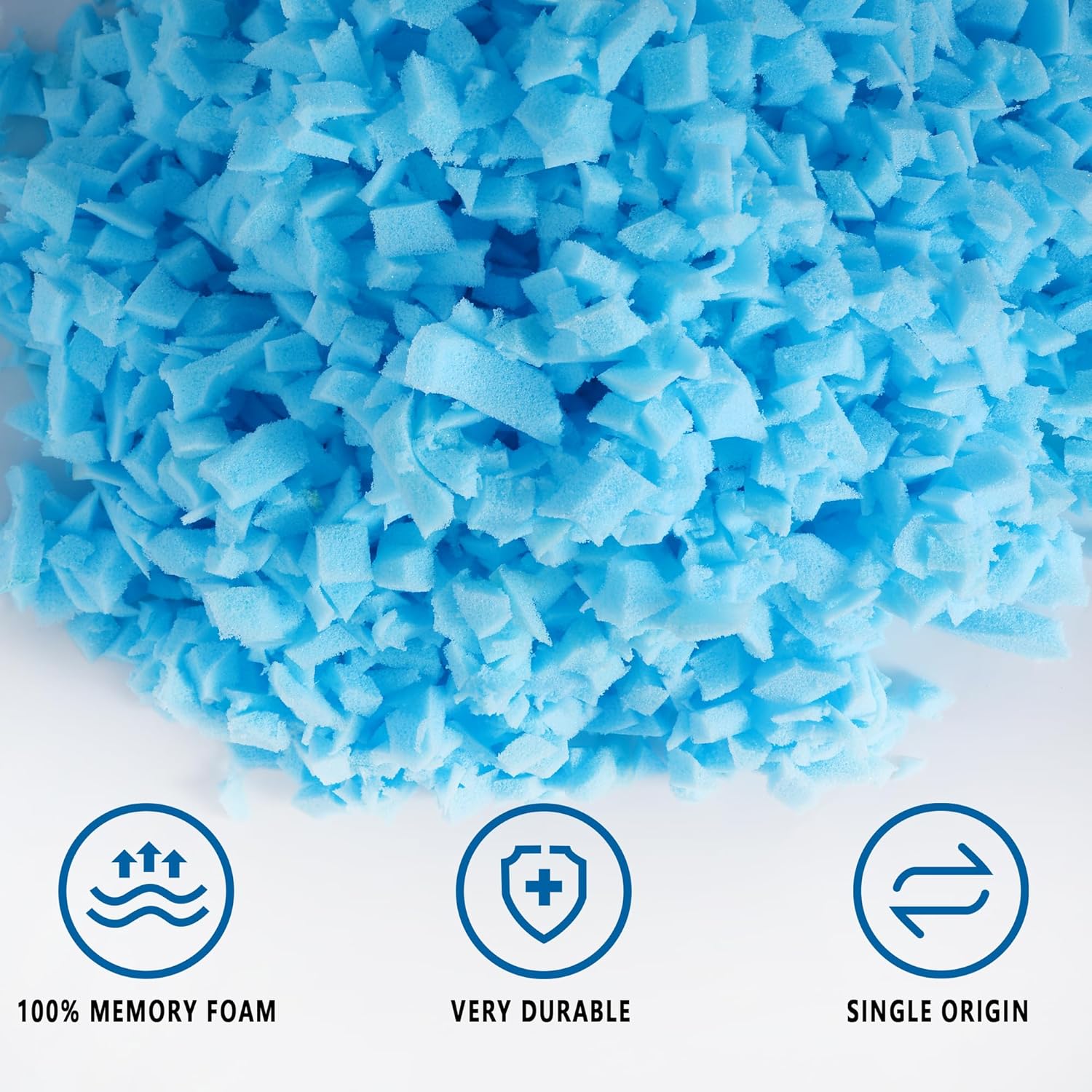 10 LBS Bean Bag Filler,Comfortable and Soft Bean Bag Chair Filler, Memory Foam Stuffing for Cooling Pillow,Beanbag，Dog Bed,Couch Stuffing Fill for Cushions，Arts, Crafts, and Sewing
