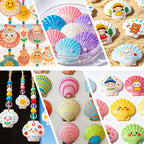 30PCS Natural White Scallop Shells, 2.5-3 Inch Seashells for Craft, Beach Decor, Candle Holder, Home Decorations, Air Plant Holder, Succulent Planter, Fish Tank Ornaments, Wedding Party Supplies
