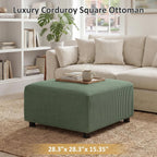 28.3" Square Ottoman for Modular Sectional Sofa, Stool Footrest Seat Cube, Replacement for Convertible Sectional Sofa Couch