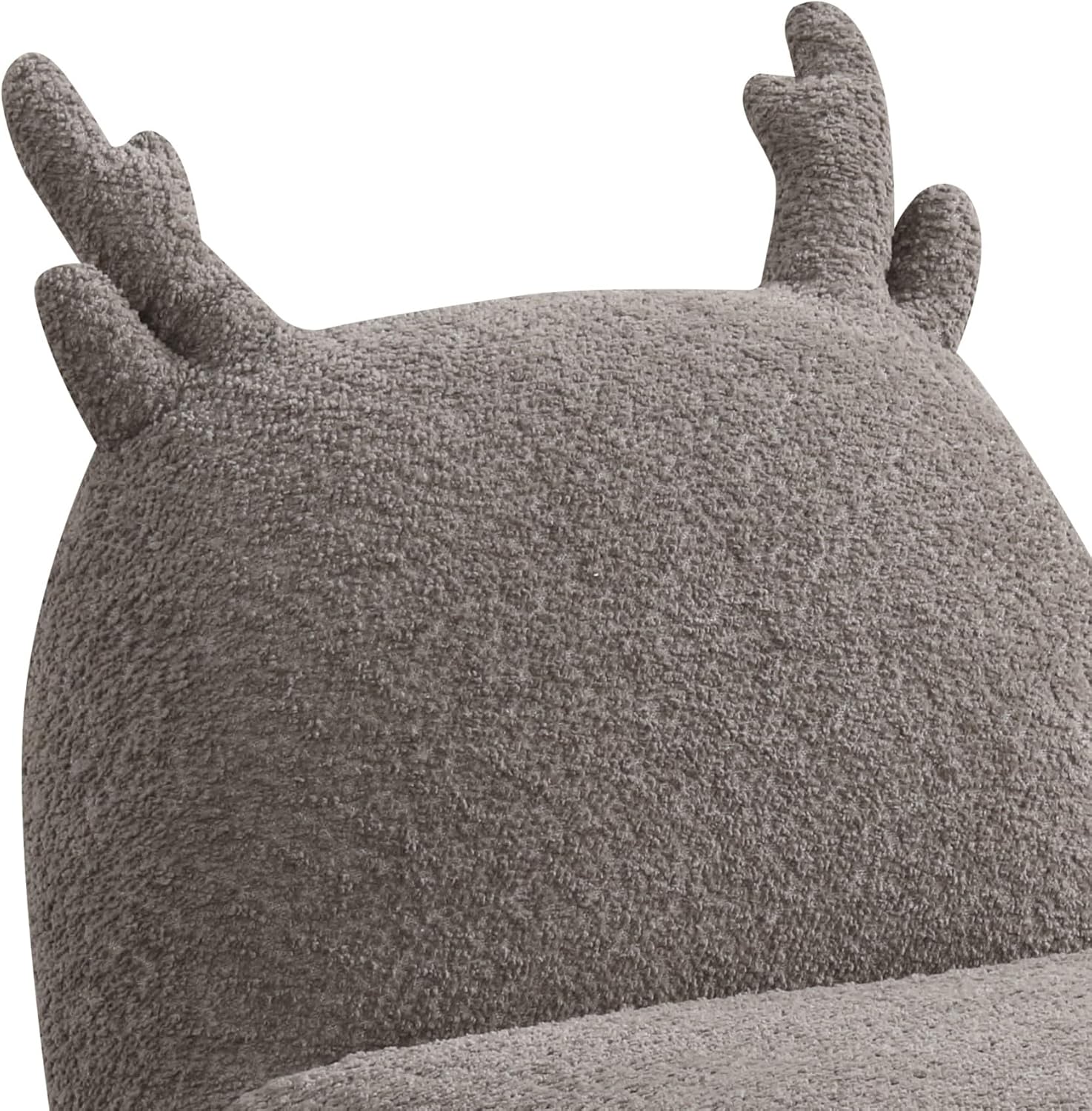 21.5" W Brown Chenille Deer Shaped Chair