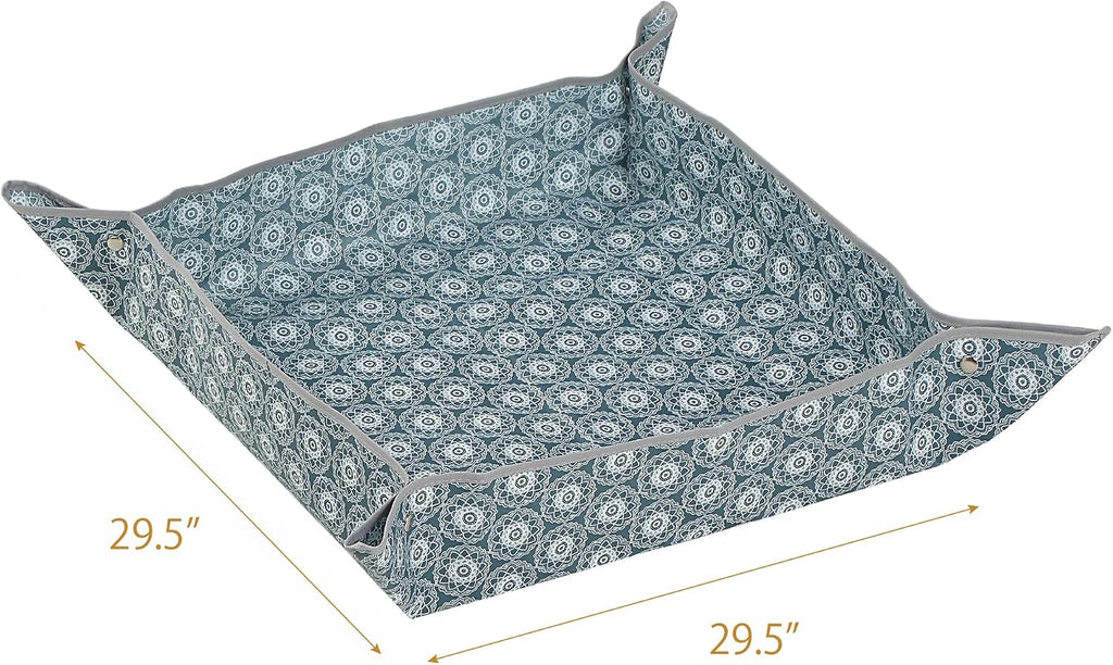 Heavy-Duty Waterproof – Indoor Plant Transplanting & Mess Control Mat, Thick Succulent Potting Tray for Soil Change, Spill-Proof Gardening & Pet Grooming Mat (M - 29.5" X 29.5")
