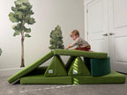Dream Couch - Original Full-Size Triangles Play Couch, High Density Modular Foam Sofa for Playroom, for Toddlers and Kids - Washable & Convertible Playroom Furniture, Roary