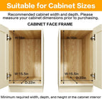 2-Tier Kitchen Cabinet Pull Out Shelf and Drawer Organizer Slide Out Pantry Storaqe Basket in Multiple Sizes (14" W x 21" D)