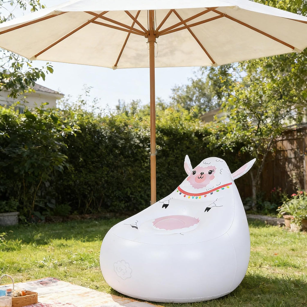 ZJchao Kids Inflatable Chair Cute Shape Inflatable Sofa with Premium Puncture Proof PVC for Indoor Outdoor Camping Beach Travel