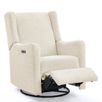 Delta Children Mercer Electronic Power Recliner and Swivel Glider with USB-A and Type-C Ports - Greenguard Gold Certified - Stain-Resistant Performance Fabric is Oeko-TEX Standard 100 Certified, Shell