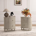 Chogori Solid Wood Plywood End Table Set of 2, Elegant Pine Side Tables with 2 Drawers, Compact & Versatile Nightstand for Living Room, Bedroom, or Small Spaces Easy Assembly & Timeless Design