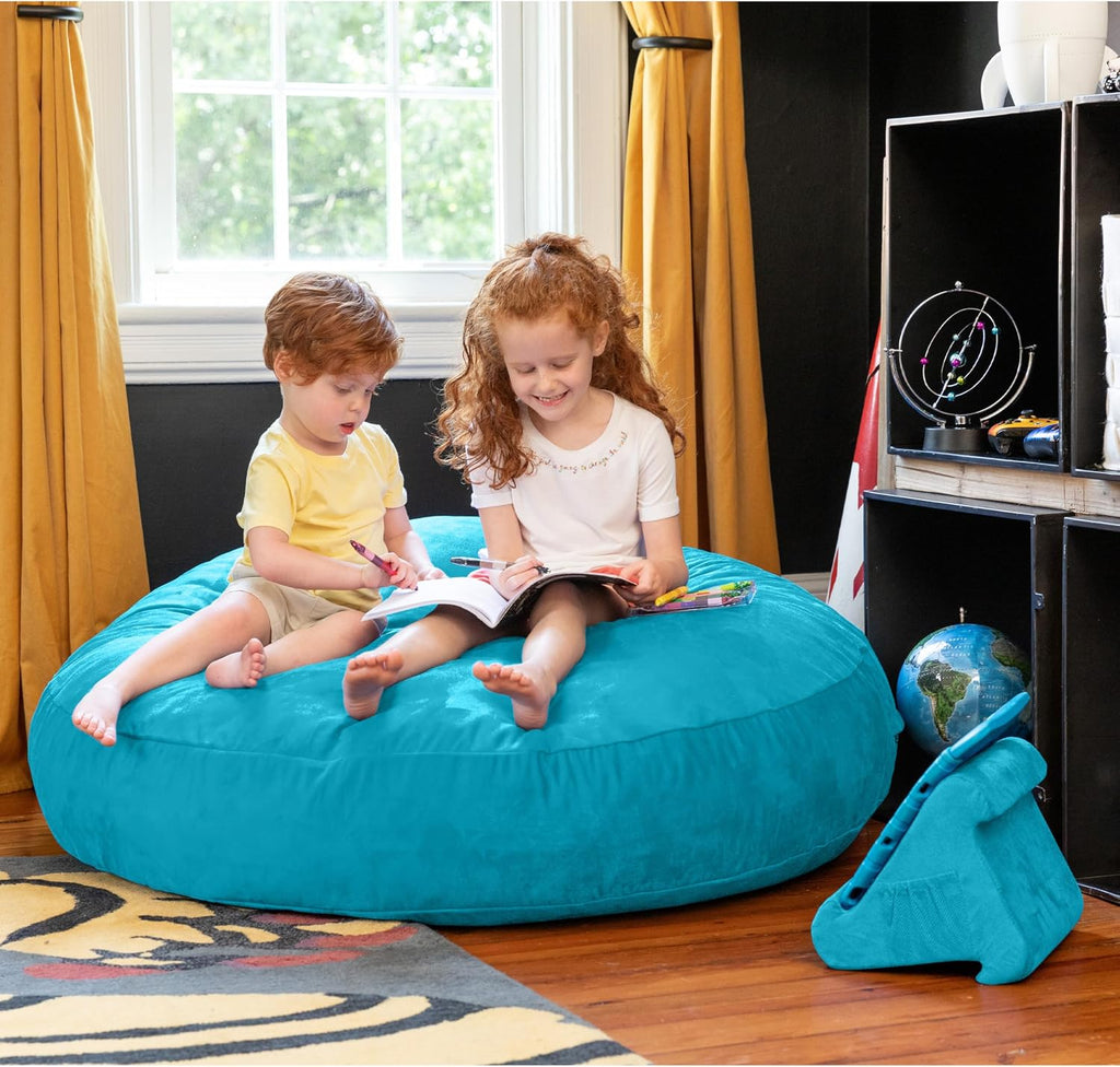 Jaxx Cocoon 4 Foot Bean Bag Chair and Crash Pad, Aqua