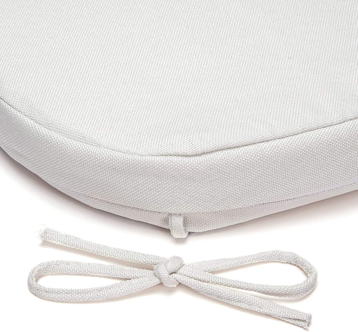 SQUARE MOON Chair Cushions for Dining Chairs, High Resilience Foam Dining Room Chair Pads, Kitchen Seat Cushions with Ties, Machine Washable, 17" x 16" x 2", 6/Pack, White