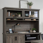 Sauder Aspen Post Hutch in, Pebble Pine Finish
