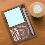 School Secretary Gifts Sticky Note Holder, Thank You Gift for School Secretary, Office Assistant, Administrative Staff, Education Appreciation Week, Graduation or Holiday PB023