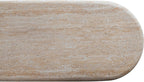 Creative Co-Op Lightweight Eco Stone Rectangle Indoor/Outdoor Table with Travertine Finish, Buff Color