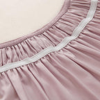 vctops Wrap Around Bed Skirt with 15 Inch Drop, Adjustable Elastic Dust Ruffled Bedding Skirt Fade Resistant Bedskirt, Easy to Install (Dusty Pink, Queen)