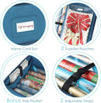 Hearth & Harbor Wrapping Paper Storage Container - Christmas Storage Bag with Interior Pockets - Gift Wrapping Organizer Storage Fits Up to 22 Rolls of 40" - Tear Proof Wrapping Paper Organizer