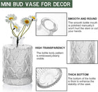 Arme Glass Bud vases in Bulk，Small Glass Flower Vase for Centerpieces 20Pcs | Small Clear Bud Vases ， Mini Vintage Vase for flowers& Rustic Wedding Decorations