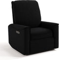Storkcraft Santos Deluxe Power Recliner Swivel Glider, Premium Electronic Nursery Rocking Chair, Oeko-TEX 100 Certified, Includes Dual-USB Charging Port with USB-A & USB-C – (Black Boucle)