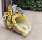 Bird Sculpture Gutter Diverter Rain,Deco Gutter Extension Downspout, Eco-Friendly Resin Statue Gutter Extender Diverter,Splash Block, Perfect Rain Gutter Downspout Extension for 3"x4" Downspouts