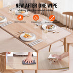 VEVOR Plastic Table Cover, 40 x 80 Inch 2.0 mm Thick Rectangle Clear PVC Mat Protector, Waterproof & Easy Cleaning Desk Pad Tablecloth, for Office, Dresser, Dining Room, Night Stand