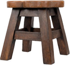 Fox Hand-Carved Acacia Hardwood 11 inch Decorative Animal Foot Rest Step Stool
