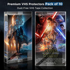 VHS Tapes Protector - Premium VHS Cassette Tape Storage & Protector, Durable VHS Protectors for Home & Kitchen Media Storage - (Ultimate 10 Packs)