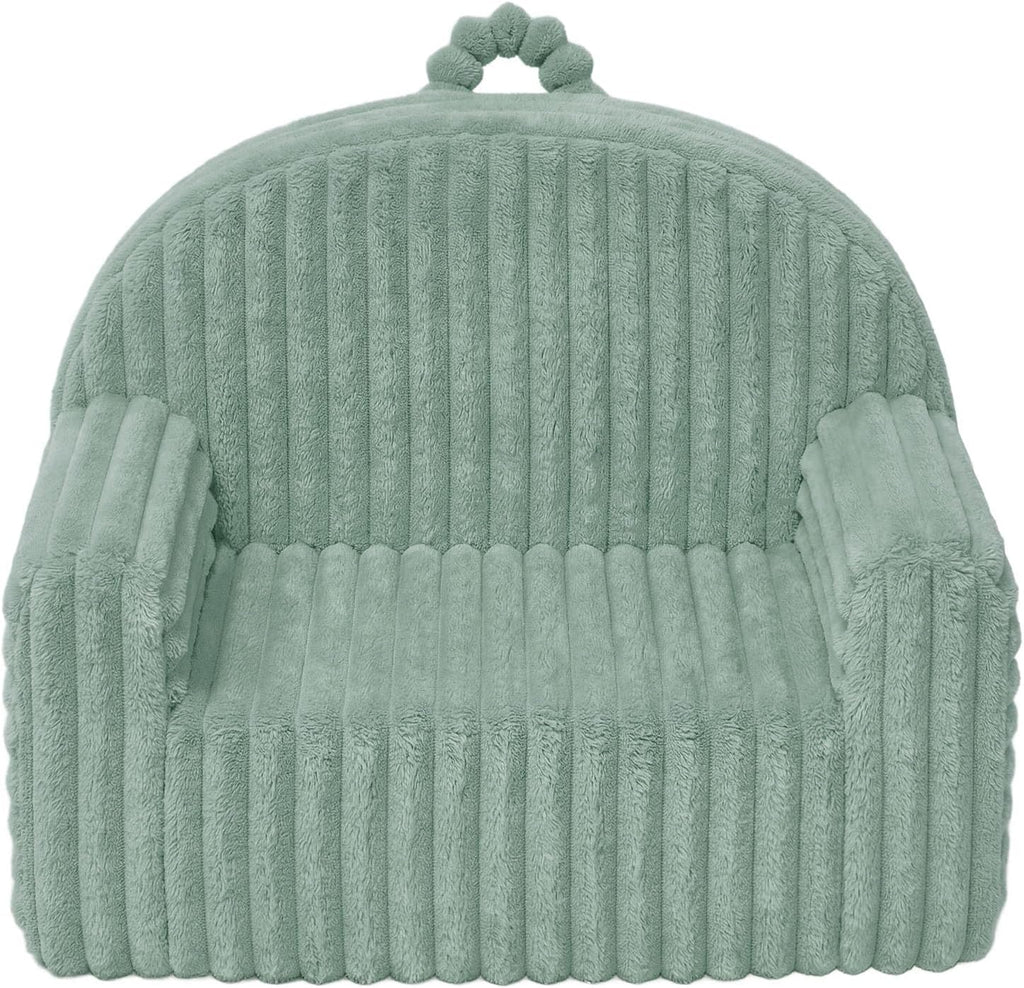 Blissful Diary Kids Chair, Soft Kids Armchair, Comfortable Kids Couch Sofa for Reading Playing, Kids Furniture for Boys and Girls Gift, Sage Green