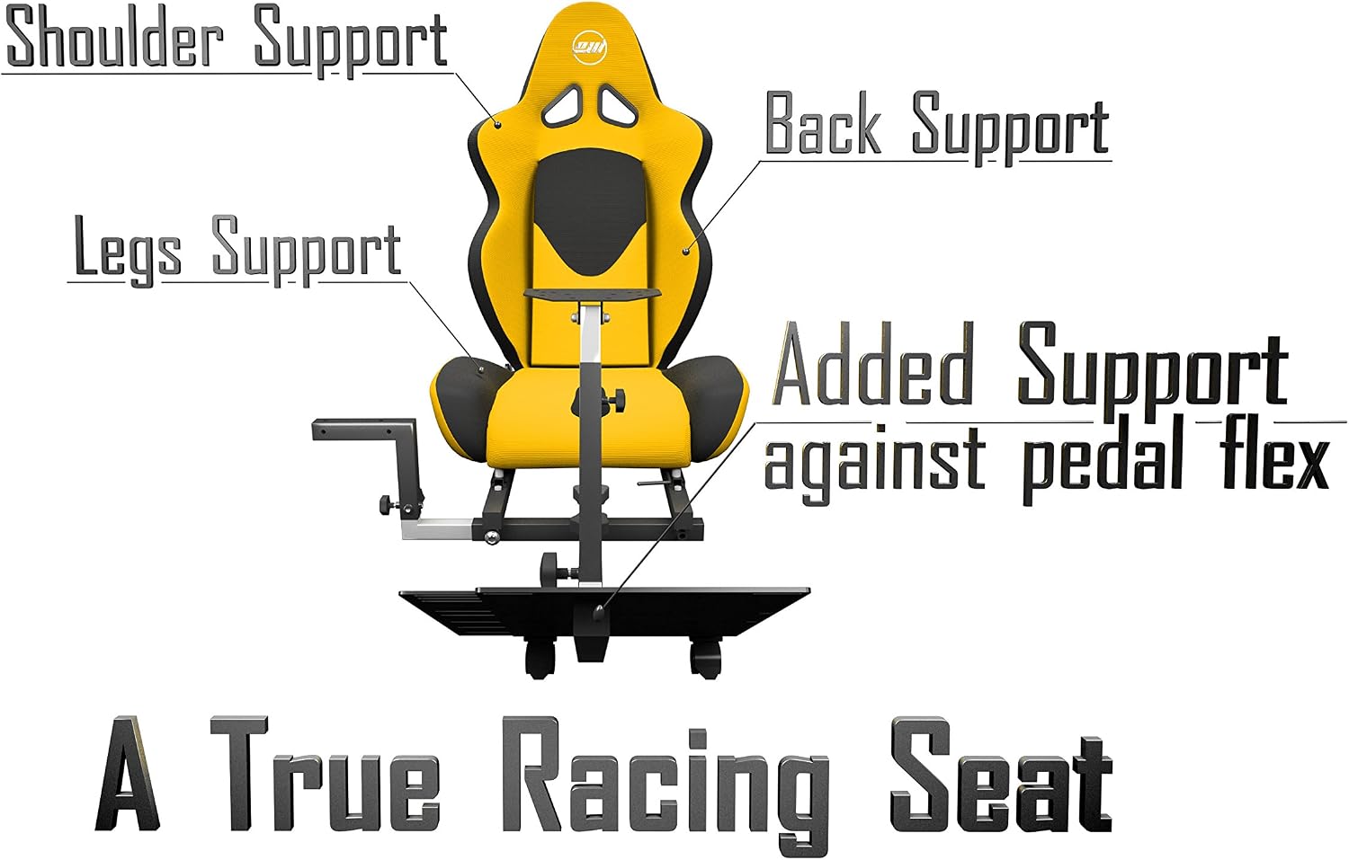 Advanced Racing Simulator Seat Driving Simulator Gaming Chair with Gear Shift Mount