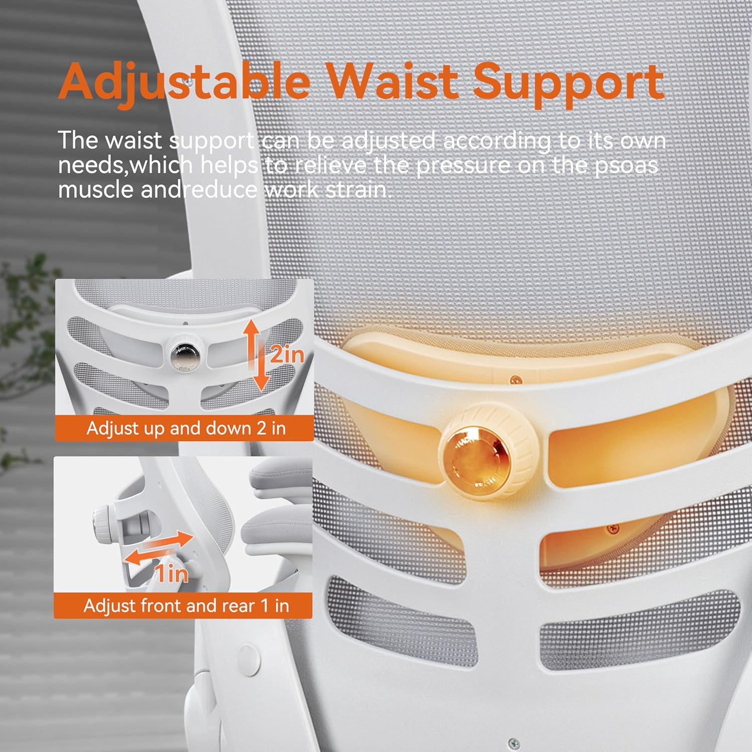 BOLISS Ergonomic Drafting Chair High Back Tall Office Chair for Standing Desk with Double-Layer Seat Cushion, Adjustable Headrest & Lumbar Support, Flip-Up Arms, and Metal Foot Ring (Grey)
