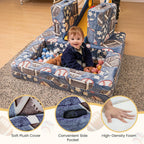 Cvortll Modular Kids Play Couch, Glow in Dark Kids Sofa, Child Sectional Sofa, Toddler Play Couch Fold Out Kid Sofa for Playroom & Bedroom Furniture for Boys Girls, Ball