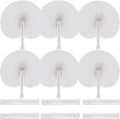 60 Pcs White Paper Fans,Foldable Handheld Fans for Women,Round Wedding Decorative Folding Hand Fan for Bridal Guest Church Party Favors Dancing Birthday DIY