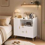 40 Inch Sideboard Buffet Cabinet with Storage & Drawers, Sturdy Wood Kitchen Cabinet with Waterproof Surface for Easy Maintenance