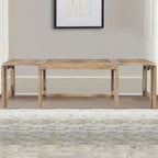 Jofran Bradford Extendable Solid Wood Hallway Bench, Buff