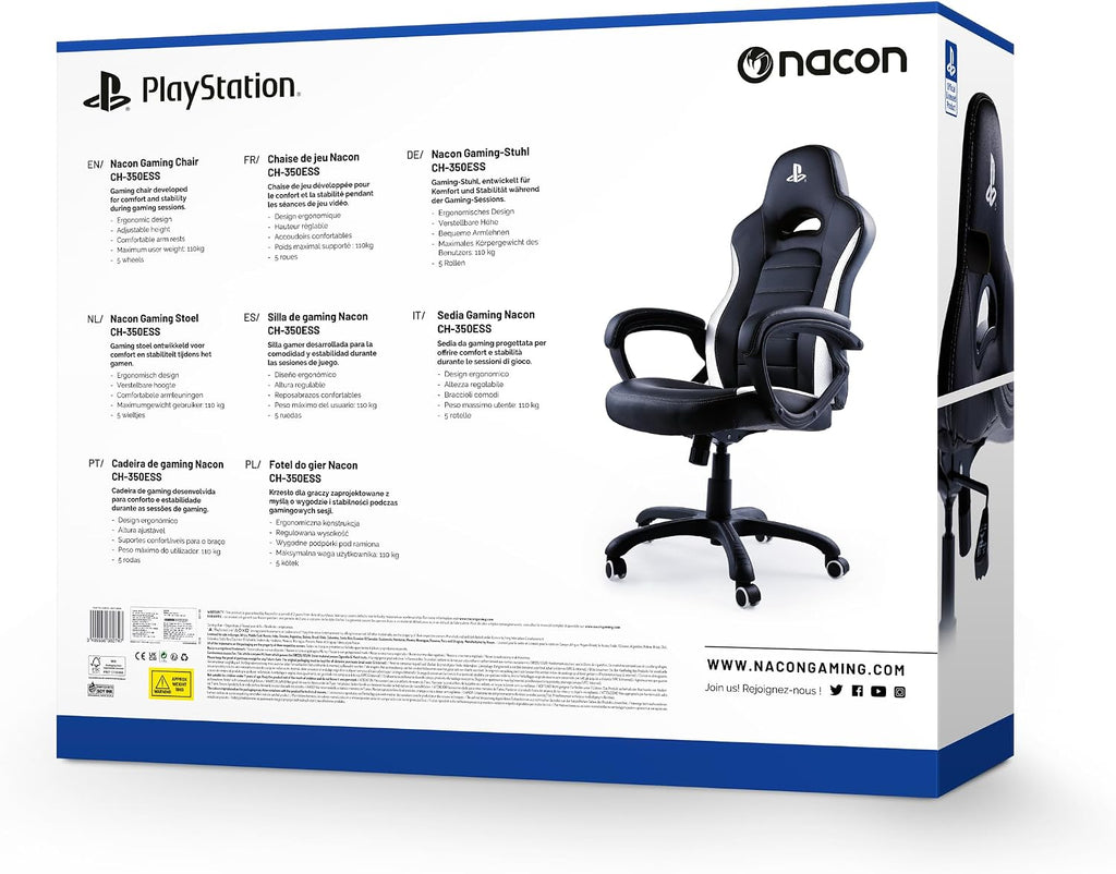 NACON Gaming Chair Official Playsattion Black/White