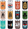 12 Pack Bigfoot Can Cooler Sleeves – Big Foot Sasquatch Gifts, Neoprene Collapsible Beer Can Sleeves for Parties, Camping, BBQ – Bigfoot Gifts for Men & Outdoor Lovers