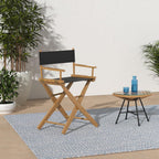 American Trails Extra-Wide Premium 18" Director's Chair Natural Frame with Black Canvas