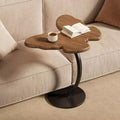 Gdrasuya10 Butterfly Shaped Small Sofa Side End Table, Beautiful Couch Table Cute Tray Table Bedside Table Simple Style Wooden Tabletop Home Decor for Reading Book Coffee Vase 17x13inch
