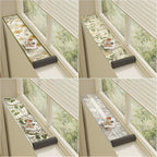 Window Sill Cushion Length 24 36 50 80 in, Ledge Decor Protector Mat, Windowsill Protector Mat for Kitchen Countertop/Offices/Balconies(B,L 60IN X W 6IN)