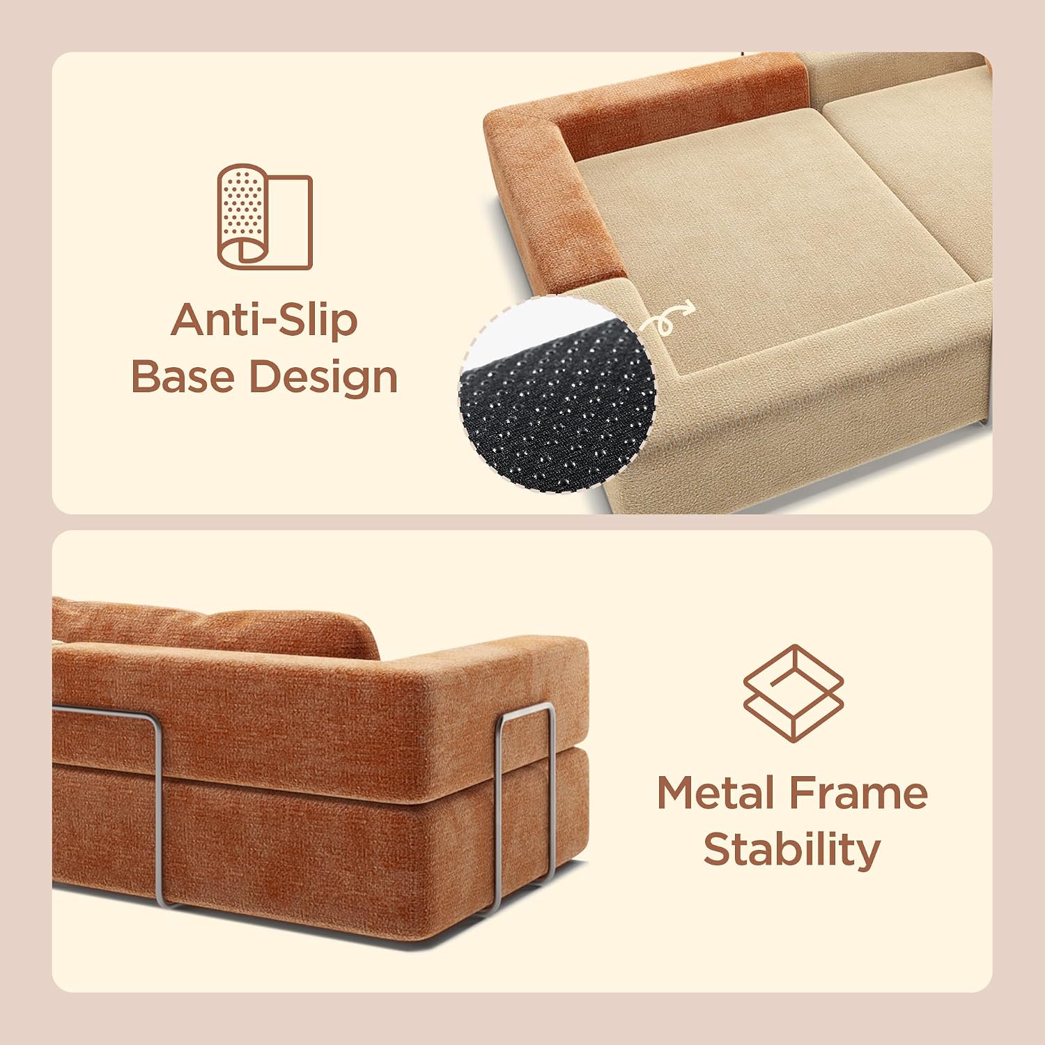 Acanva Modular Kids Play Couch for Playroom Bedroom, Children Sectional Sofa Bed, Toddler Furniture, Convertible Floor Cushion, Mix-Color