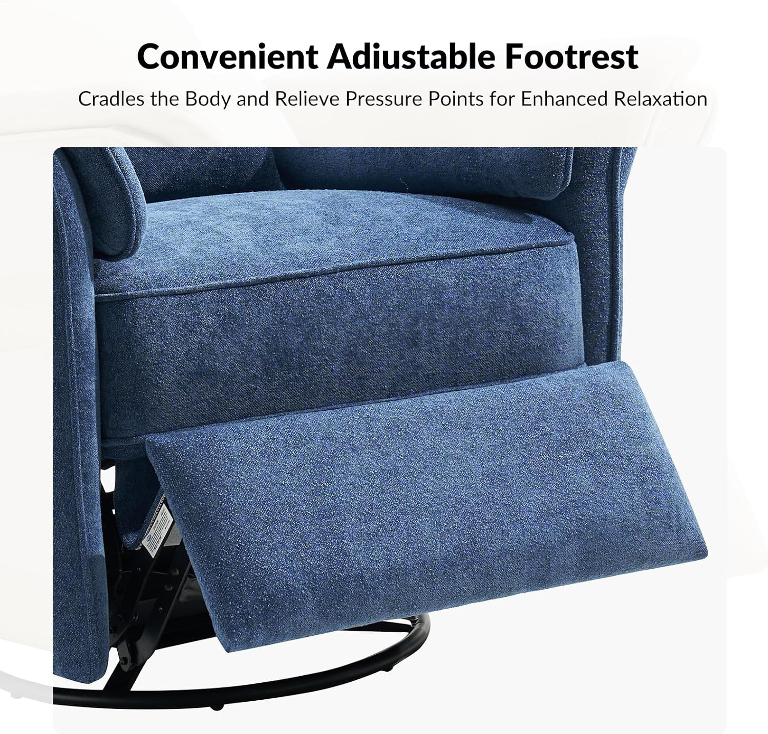 Modern Power Swivel Rocker Recliner Chair with USB Port and Storage Bags, Nursery Glider Recliner with Adjustable Headrest and Armrests, , GREENGARD, FSC, CertiPUR-US® Certified, White