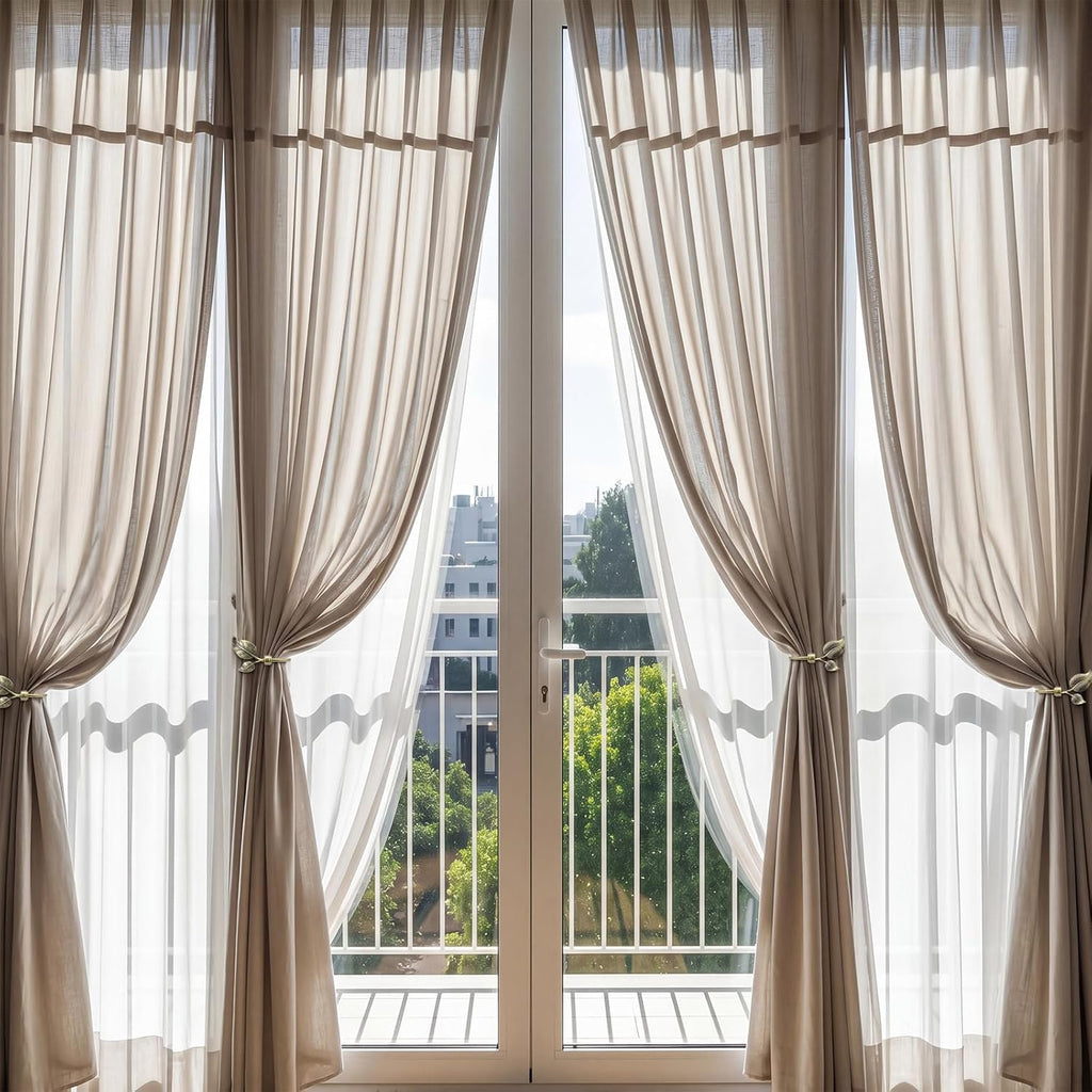 4 Pcs Metal Leaf Curtain Tieback Holdbacks Farmhouse Decorative Leaf Window Curtain Hooks with Screws for Wall Draperies Cottage Finish Living Room Office