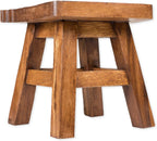 Sea Island Imports Bumble Bee Hand Carved Acacia Hardwood Decorative Short Stool