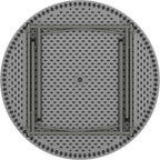 Flash Furniture Kathryn 4' Round Plastic Folding Event Table for Parties and Trade Shows, Portable Indoor/Outdoor Event Banquet Table, Granite Dark Gray