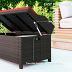 Outdoor Storage Bench with Cushion