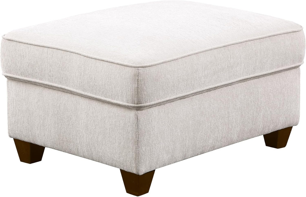 Ball & Cast 127" L-Shaped Sectional Couches for Living Room with Movable Ottoman,2 Cup Holders & USB Ports,7 Seat Chenille Upholstered Sofa W/6 Throw Pillows & Hidden Storage Box,DIY Combination,Beige