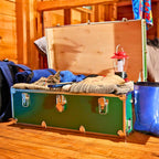 Rhino Trunk & Case Classic Large Trunk - 32"x18"x14", 1500+ lbs Capacity - Many Colors, Soft-Close Lid. Strong, USA Made Summer Camp Footlocker and Secure College Dorm Storage Chest