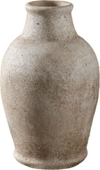 Ceramic Flower Vase 8.3（inc） Gray Rustic Farmhouse Decor Living Room Home Decor Bedroom Decorations for House Book Shelf Office Coffee Desk Dining Fireplace Floor vase