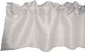 Zen Creative Designs Faux Silk Dupioni Window Valance Window Treatment Home Décor Kids Bedroom Nursery Kitchen Window Decor (58" Wide x 14" Long, Light Silver)
