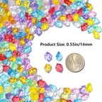 QYGL 850PCS+ Colorful Fake Diamonds, Fake Ice, Acrylic Rocks Bulk Plastic Gems for Vase Fillers, Table Scatter, Wedding Centerpieces, Party Decoration, Crafts, Aquarium & Food Display