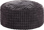 Hobestluk Bean Bag Chairs Beanbag Chair with Filler Adult Bean Bags with Fluffy & Machine Washable Cover, Giant Bean Bag Chairs for Aduts (Dark Grey, 3FT-36" x 36" x 22")