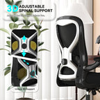 Office Desk Chair with Ergonomic Lumbar Support, Extra-Thick Seat Cushion, Flip-up Arms, Breathable Mesh Back, Computer Task Chair for Home Office