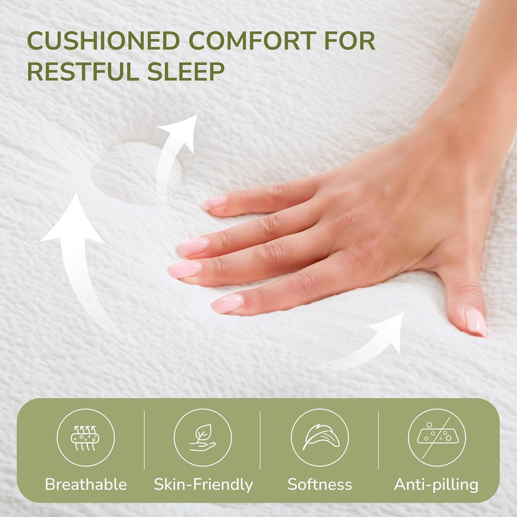 Queen Mattress, 12 Inch Medium Firm Hybrid Mattress in a Box, Motion Isolation, Reinforced Edge Support, Fiberglass-Free, Pressure Relief, CertiPUR-US Certified