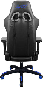 Energy Pro Series Gaming Chair Ergonomic Outlast Technology High-Back Racing Style Height Adjustable 4D Armrests Mesh and PU Leather with Lumbar Support Cushion and Headrest Pillow, Blue